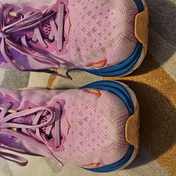 Hoka Women's Pink and Blue Athletic Shoes - Picture 3 of 11